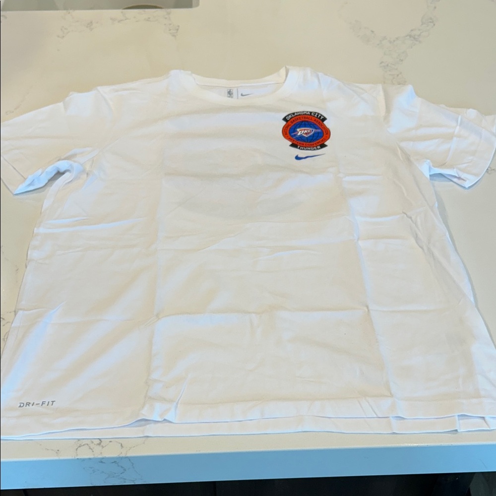 NIKE Men's Oklahoma City Thunder Dri-Fit Tee Size XL In White